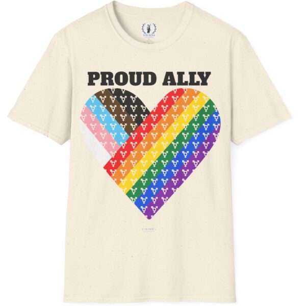 Proud Ally Progress Pride Heart Flag Inclusive Premium Tee 🏳️‍🌈❤️‍🔥- Heart Transgender & LGBTQ+ & Marginalized With trans-male-female sign Unisex Softstyle T-Shirt - Image 9