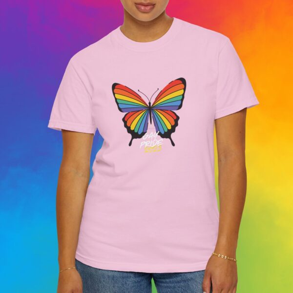 Rainbow Butterfly Gay Pride 2025 Premium Tee 🦋🏳️‍🌈✨ Unisex Garment-Dyed T-shirt Printed On Super Soft Comfort Colors 1717 Tee - Image 3