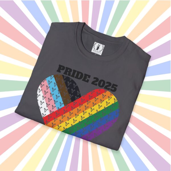 Progress Pride 2025 Heart Flag Inclusive Premium Tee 🏳️‍🌈❤️‍🔥- Heart Transgender & LGBTQ+ & Marginalized With trans-male-female sign Unisex Softstyle T-Shirt - Image 23