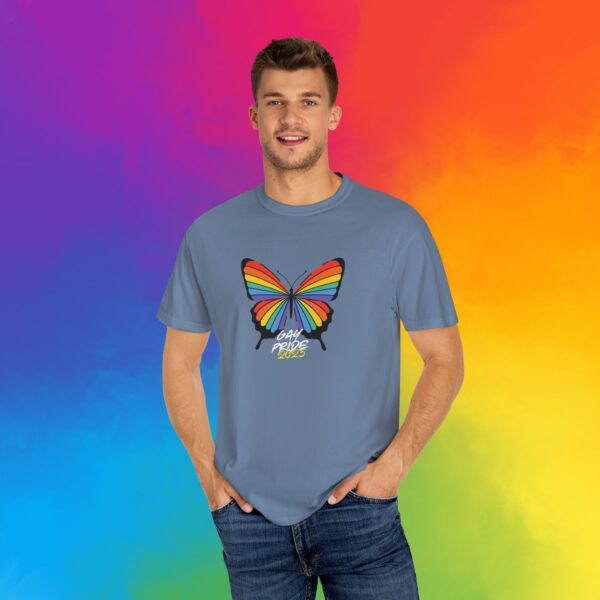 Rainbow Butterfly Gay Pride 2025 Premium Tee 🦋🏳️‍🌈✨ Unisex Garment-Dyed T-shirt Printed On Super Soft Comfort Colors 1717 Tee - Image 18