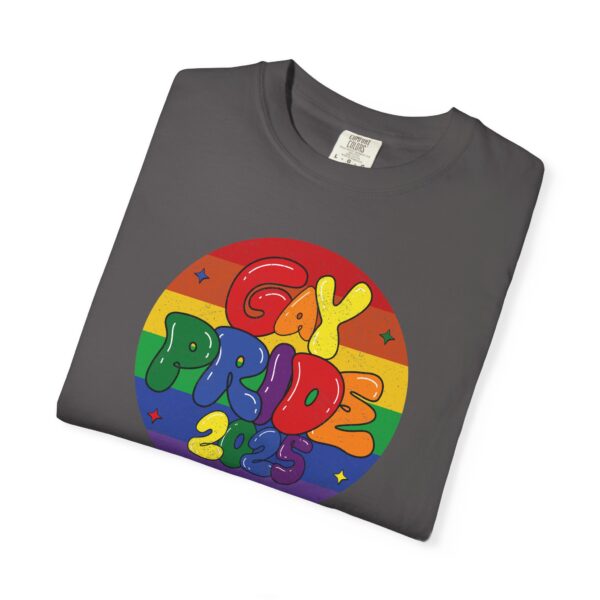 Gay Pride 2025 Bubble Font Premium T-Shirt 🎉🏳️‍🌈 - Unisex Garment-Dyed T-shirt Printed On Comfort Colors 1717 Tee - Image 15
