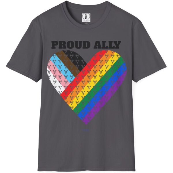 Proud Ally Progress Pride Heart Flag Inclusive Premium Tee 🏳️‍🌈❤️‍🔥- Heart Transgender & LGBTQ+ & Marginalized With trans-male-female sign Unisex Softstyle T-Shirt - Image 17