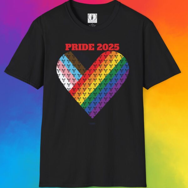 Progress Pride 2025 Heart Flag Inclusive Premium Tee 🏳️‍🌈❤️‍🔥- Heart Transgender & LGBTQ+ & Marginalized With trans-male-female sign Unisex Softstyle T-Shirt - Image 4