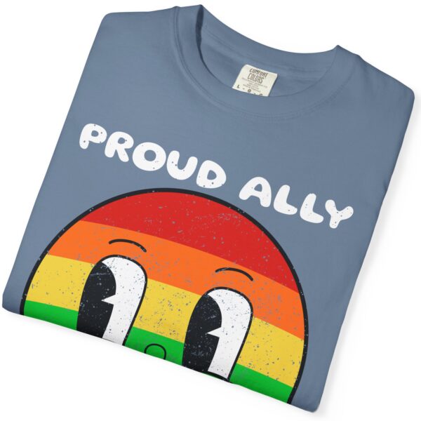 Kissy Face Proud Ally 💖🌈 Premium Unisex T-Shirt! 😘✨ Distressed look and Feel - Unisex Garment-Dyed T-shirt Comfort Colors 1717 - Image 18