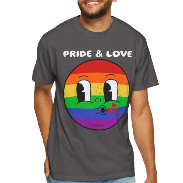 Kissy Face Pride & Love 💖🌈 Premium Unisex T-Shirt! 😘✨ Distressed look and Feel - Unisex Garment-Dyed T-shirt Comfort Colors 1717 - Image 18