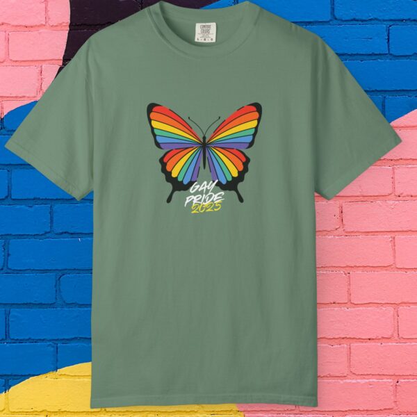 Rainbow Butterfly Gay Pride 2025 Premium Tee 🦋🏳️‍🌈✨ Unisex Garment-Dyed T-shirt Printed On Super Soft Comfort Colors 1717 Tee - Image 9