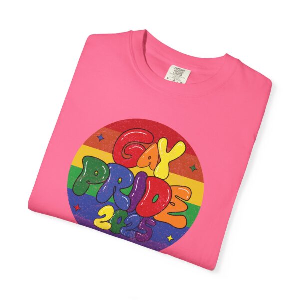 Gay Pride 2025 Bubble Font Premium T-Shirt 🎉🏳️‍🌈 - Unisex Garment-Dyed T-shirt Printed On Comfort Colors 1717 Tee - Image 23
