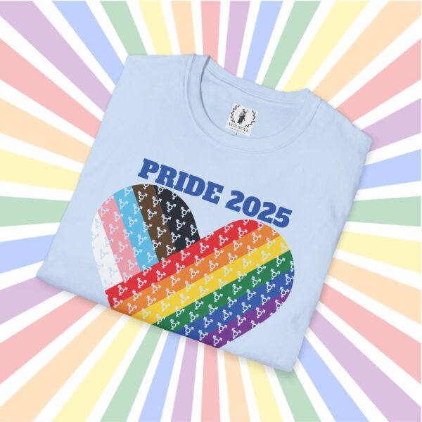 Progress Pride 2025 Heart Flag Inclusive Premium Tee 🏳️‍🌈❤️‍🔥- Heart Transgender & LGBTQ+ & Marginalized With trans-male-female sign Unisex Softstyle T-Shirt - Image 8