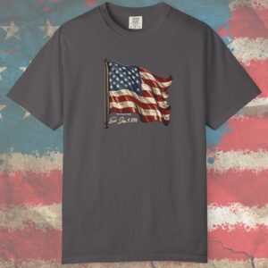 American Flag in 1876 USA Est. 1776 Premium Tee 🇺🇸✨ - Unisex Garment-Dyed T-shirt Vintage Look and Feel On Comfort Colors 1717