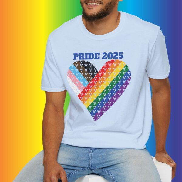 Progress Pride 2025 Heart Flag Inclusive Premium Tee 🏳️‍🌈❤️‍🔥- Heart Transgender & LGBTQ+ & Marginalized With trans-male-female sign Unisex Softstyle T-Shirt - Image 10