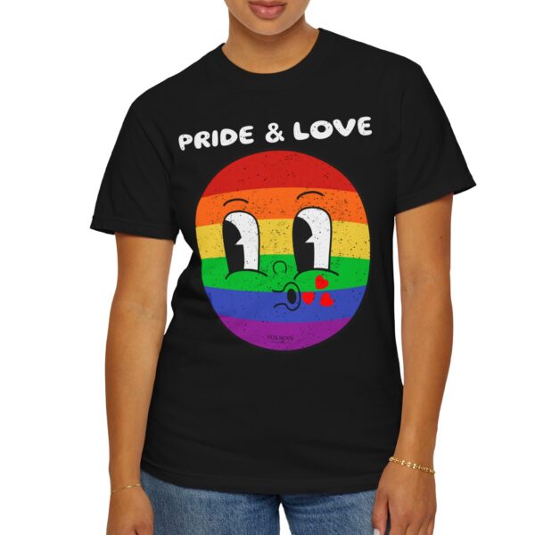 Kissy Face Pride & Love 💖🌈 Premium Unisex T-Shirt! 😘✨ Distressed look and Feel - Unisex Garment-Dyed T-shirt Comfort Colors 1717 - Image 22