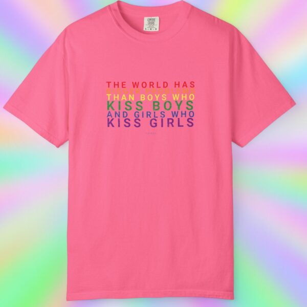 The World Has Bigger Problems Premium Tee 🏳️‍🌈❤️🧡💛💚💙💜 - Unisex Garment-Dyed T-shirt Vintage Look and Feel Comfort Colors 1717 - Image 12