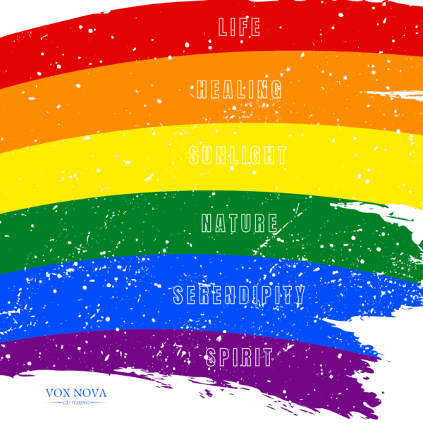 Rainbow Pride Colors Meanings Paint Stroke Premium Tee 🌈❤️🧡💛💚💙💜✨ - Unisex Garment-Dyed T-shirt Distressed Look and Vintage Feel on Super Soft Comfort Colors 1717 - Image 3